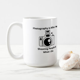 Fotografie ist Wer ich bin auf einem Kaffeetasse