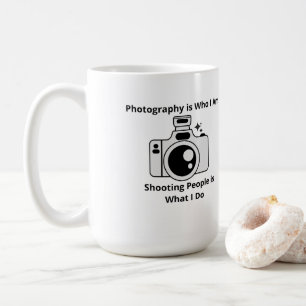 Fotografie ist Wer ich bin auf einem Kaffeetasse