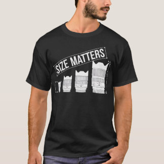 Fotografie Kameralinsengröße ist wichtig für Fotog T-Shirt
