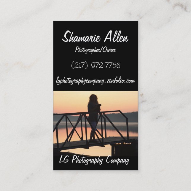 Fotografie-Karte Visitenkarte (Vorderseite)