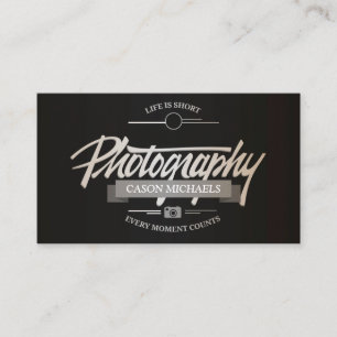 Fotografie klassisches vintage-typografisches Embl Visitenkarte