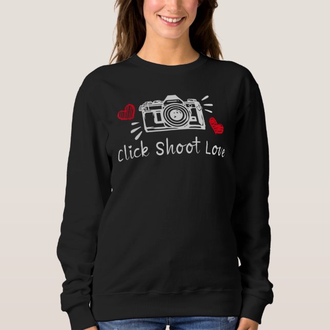 Fotografie Klicken Sie auf Liebe fotografieren Sweatshirt (Vorderseite)