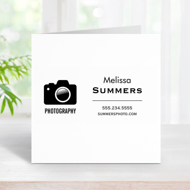 Fotografie - Kontaktinformationen für Fotografen Gummistempel (Von Creator hochgeladen)