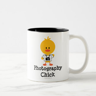 Fotografie-Küken-Tasse Zweifarbige Tasse