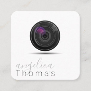 Fotografie Künstler Designer Kameraleuchten Quadratische Visitenkarte