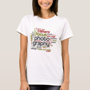 Fotografie Lingo Text Collage T-Shirt