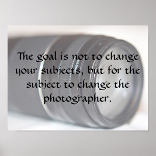 Fotografie-Linse Poster