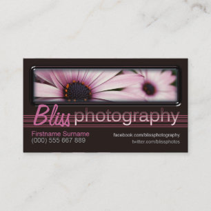 Fotografie mit Fotovorlage Visitenkarte