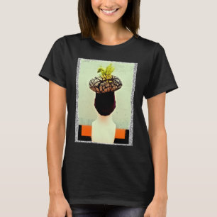 Fotografie mit Haarstil, seltsame Maske aus dem Fr T-Shirt