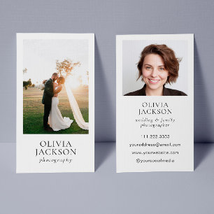Fotografie Moderne elegante Foto Business Card Visitenkarte