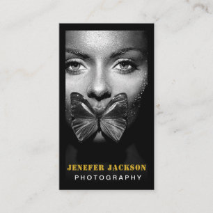 Fotografie Moderner Minimaler QR-Code für einfache Visitenkarte