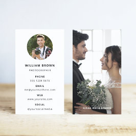 Fotografie Modernes Minimales Foto Visitenkarte