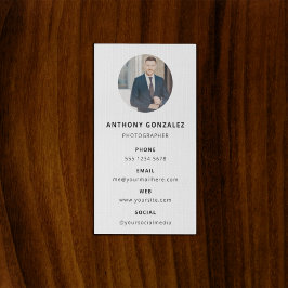 Fotografie Modernes Minimales Foto Visitenkarte