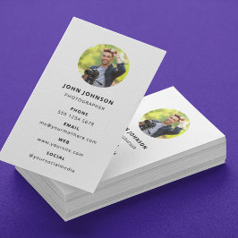 Fotografie Modernes Minimales Foto Visitenkarte