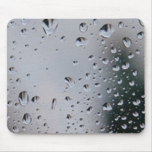 Fotografie MousePad der Regen-Wasser-Tröpfchen 3D