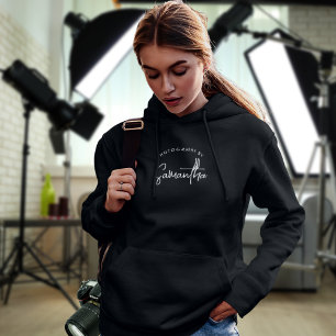 Fotografie nach Name Script Fotograf Hoodie
