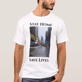 Fotografie New York Bleibe Zuhause Social Distanci T-Shirt