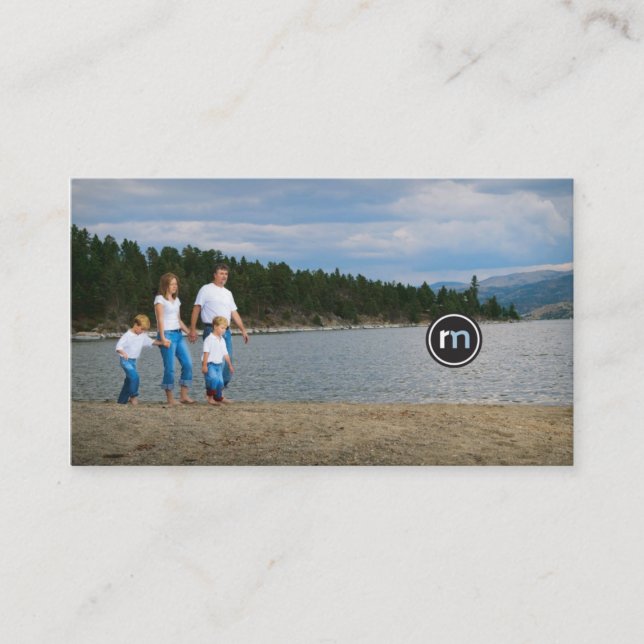 Fotografie Roger Mathis, Familien-Karte Visitenkarte (Vorderseite)