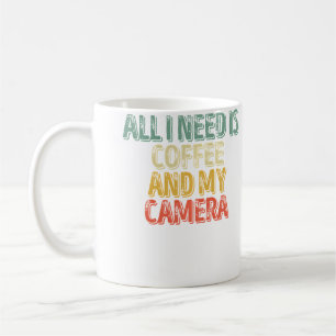 Fotografie-Shirt Alles, was ich brauche, ist Kaffe Kaffeetasse