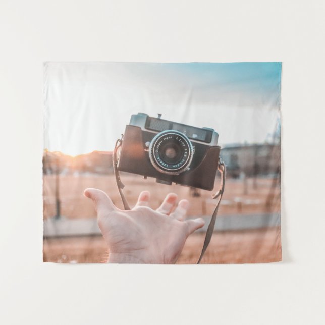 Fotografie-Spaß-Tapisserie Wandteppich (Vorderseite (Horizontal))