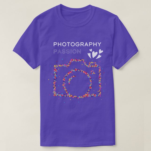 Fotografie Spiegelreflex T-Shirt (Design vorne)