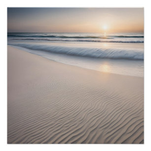 Fotografie Sunset Beach Sand Poster