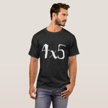 Fotografie-T-Shirt des großen Format-4x5 - Weiß