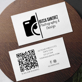 Fotografie Treny qr Code Social Media Visitenkarte