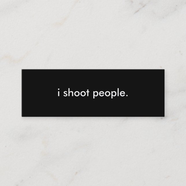 Fotografie-Visitenkarte Mini Visitenkarte (Vorderseite)