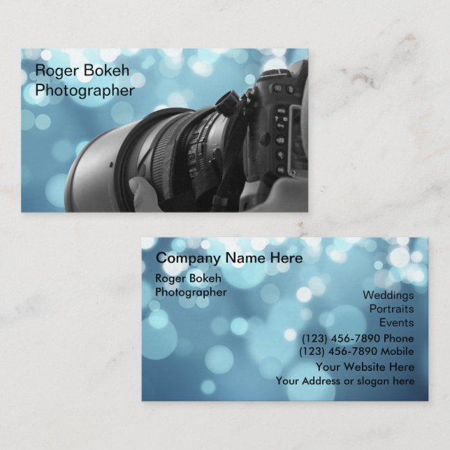 Fotografie Visitenkarten Visitenkarte (Vorne/Hinten)