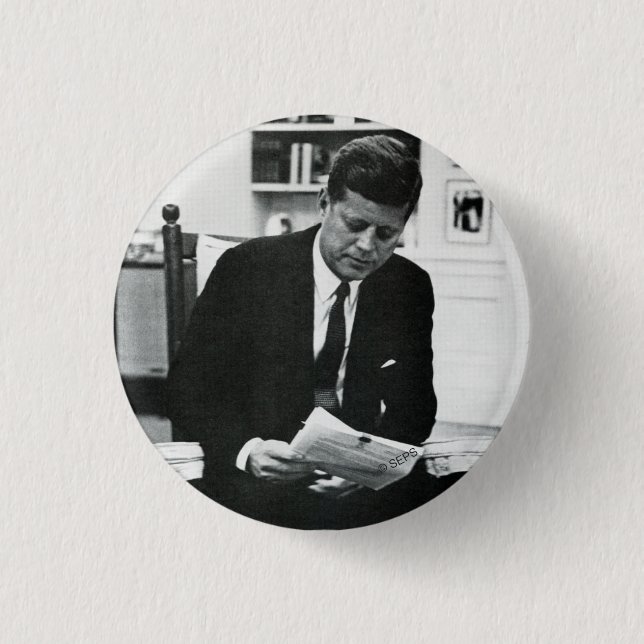 Fotografie von John F. Kennedy 2 Button (Vorderseite)