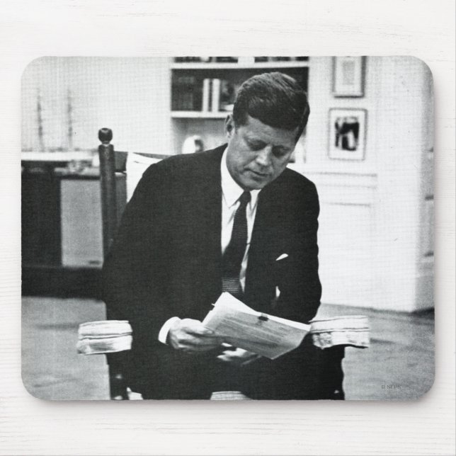 Fotografie von John F. Kennedy 2 Mousepad (Vorne)