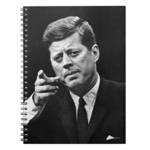 Fotografie von John F. Kennedy 3 Notizblock