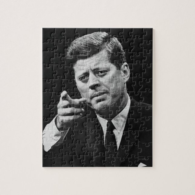 Fotografie von John F. Kennedy 3 Puzzle (Vertikal)