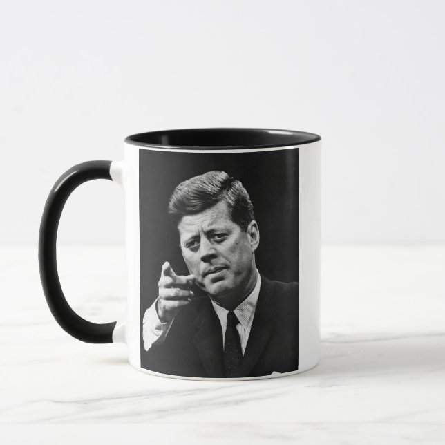 Fotografie von John F. Kennedy 3 Tasse (Links)