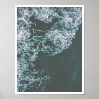 Fotografie von Meereswellen Poster