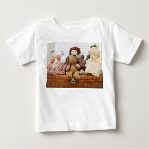 Fotografie von Spielzeug auf T - Shirt, gestopfte Baby T-shirt