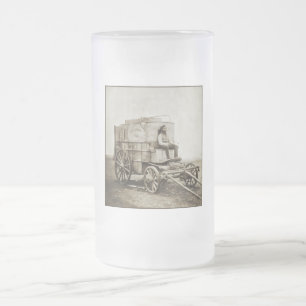 Fotografie-Wagen von Roger Fenton Foto-Realismus Mattglas Bierglas