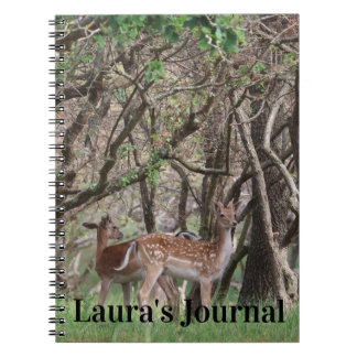 Fotografie Wald Reh Personalisiertes Notizbuch Notizblock