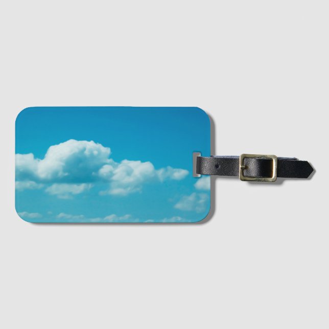 Fotografie - Wolken am Himmel + Ihre Ideen Gepäckanhänger (Vorderseite (Horizontal))
