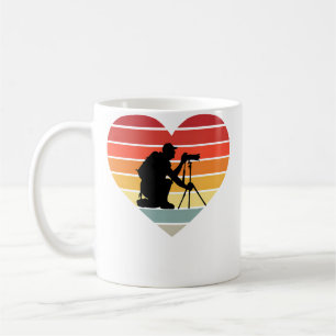 Fotografierkamera Vintage Herz Ich liebe Fotografi Kaffeetasse