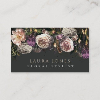 Fotografiert Blumenhaar Blume Florist Stylist Terminkarte