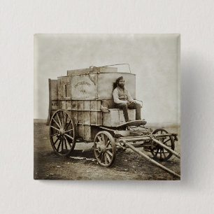 Fotografiewagen von Roger Fenton Photo Realismus Button