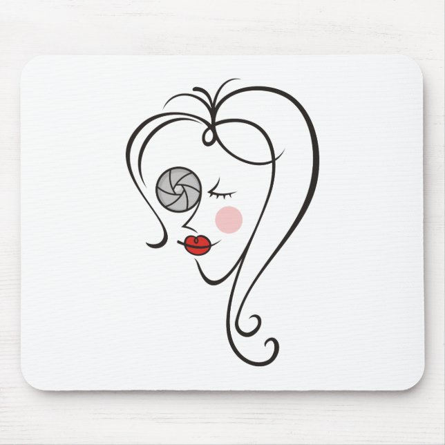 Fotografin Mousepad (Vorne)