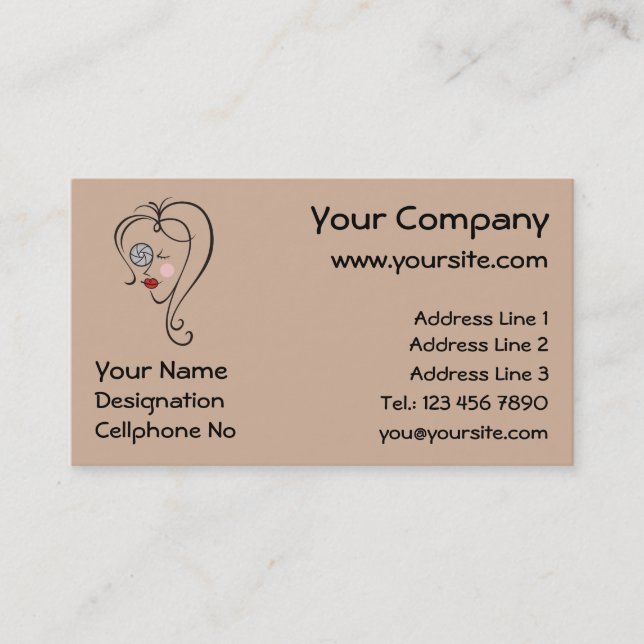 Fotografin Visitenkarte (Vorderseite)