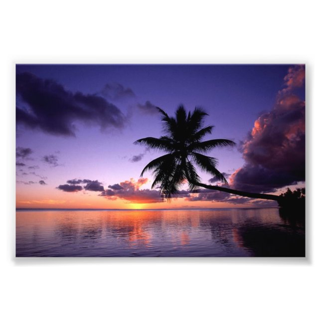 Fotografischer Print-Tropical Sunset Fotodruck (Vorne)