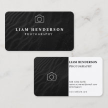 Fotografy Business Card Schwarz-weiß Fotograf