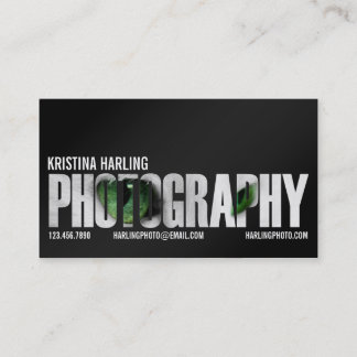 Fotografy Cutout - Schwarz Visitenkarte