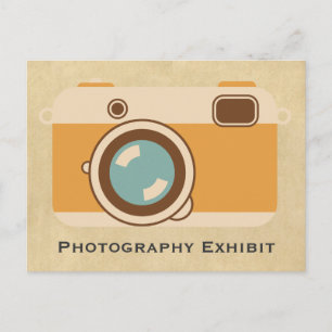 "Fotografy Exhibit" Vintage Camera-Ankündigung Postkarte