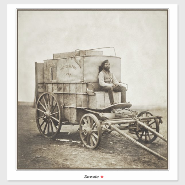Fotografy Wagon Roger Fenton Foto Realism Aufkleber (Blatt)